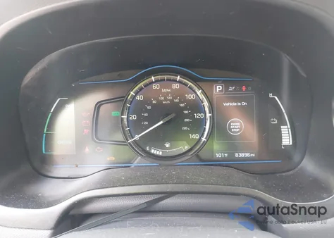 2018 Hyundai Ioniq Hybrid Blue from USA, damaged, VIN KMHC65LC2JU090577